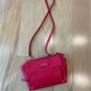 Kate Spade Red Crossbody leather bag.